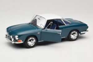 Volkswagen Karmann Ghia Type 34 1500 Sea Blue Norev 1:18 188646 Fém – 2. kép a 8-ből