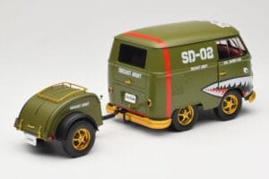 Volkswagen Kool Kombi Army Fighter Green Solido 1:18 S1810901 Fém – 3. kép a 8-ből