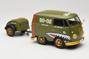 Volkswagen Kool Kombi Army Fighter Green Solido 1:18 S1810901 Fém – 6. kép a 8-ből