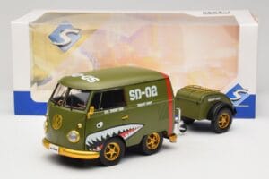 Volkswagen Kool Kombi Army Fighter Green Solido 1:18 S1810901 Fém – 8. kép a 8-ből