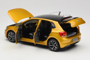 Volkswagen Polo Plus Sárga OEM 1:18 ZVY000009GEL Fém – 5. kép a 8-ből