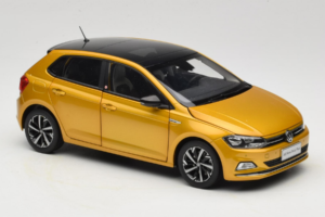 Volkswagen Polo Plus Sárga OEM 1:18 ZVY000009GEL Fém – 6. kép a 8-ből