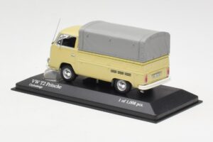 Volkswagen T2 Platós Bézs Minichamps 1:43 400053204 Fém – 3. kép a 4-ből