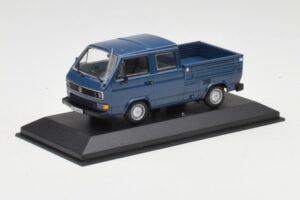 Volkswagen T3 Double Cab Platós Kék Minichamps 1:43 400055260 Fém – 3. kép a 4-ből