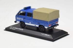 Volkswagen T3 Double Cab Flatbed THW Hannover Minichamps 1:43 400055290 Fém – 3. kép a 4-ből