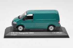 Volkswagen T5 Transporter Zöld Minichamps 1:43 400052261 Fém