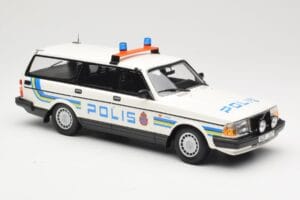 Volvo 240 GL Kombi Polis Sweden Minichamps 1:18 155171480 Fém – 4. kép a 6-ből