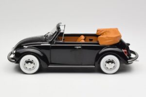Volkswagen Beetle 1303 Kabrió Fekete Norev 1:18 188533 Fém – 3. kép a 6-ből