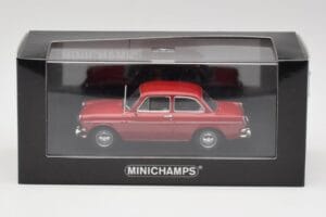 Volkswagen 1500 Ruby Piros Minichamps 1:43 VW001 Fém – 4. kép a 4-ből