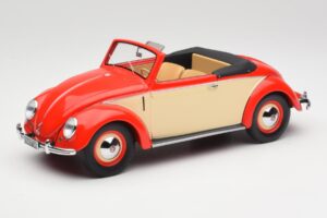 Volkswagen Beetle Hebmuller Kabrió Piros & Krém Minichamps 1:18 107054231 Gyanta