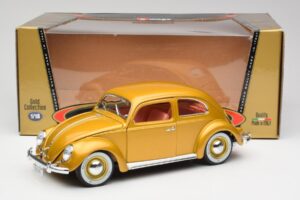Volkswagen Beetle Arany Bburago 1:18 3361 Fém – 8. kép a 8-ből