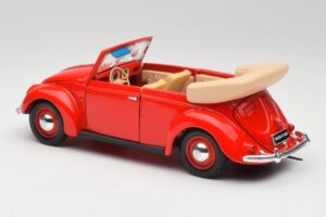 Volkswagen Kabrió Ruby Piros Maisto 1:18 32826 Fém – 7. kép a 8-ből