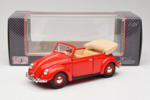 Volkswagen Kabrió Ruby Piros Maisto 1:18 32826 Fém – 8. kép a 8-ből