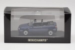Volkswagen Golf Mk3 Kabrió Maritime Kék Minichamps 1:43 400055530 Fém – 4. kép a 4-ből