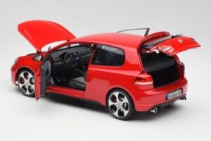 Volkswagen Golf Mk6 GTI Tornado Piros Norev 1:18 5K3099302Y3D Fém – 5. kép a 8-ből