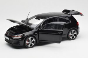 Volkswagen Golf Mk7 GTI Fekete Norev 1:18 188550 Fém – 2. kép a 8-ből