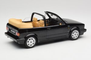 Volkswagen Golf Mk1 Kabrió Fekete Norev 1:18 188568 Fém – 2. kép a 6-ből