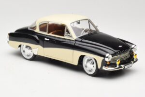 Wartburg 311 Coupe Fekete & Bézs Revell 1:18 8419 Fém – 6. kép a 8-ből