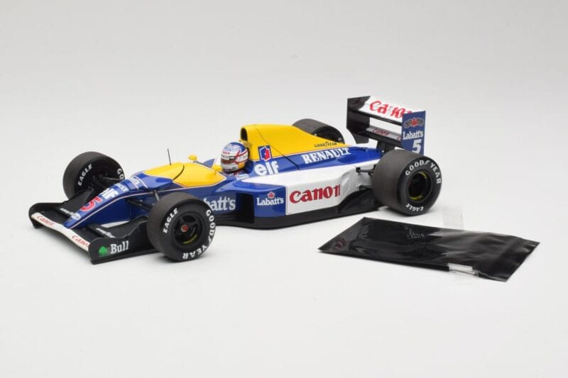 Williams Renault FW14B #5 N. Mansell F1 World Champion 1992 Minichamps 1:18 110920005 Fém