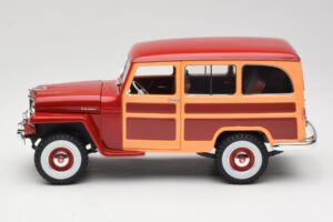 Willys Jeep Station Wagon Piros Road Signature 1:18 92858 Fém – 4. kép a 8-ből