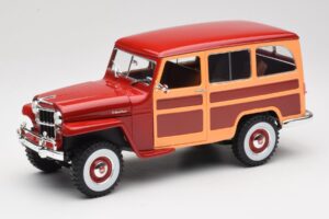 Willys Jeep Station Wagon Piros Road Signature 1:18 92858 Fém
