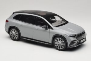Mercedes EQS SUV X296 Manufaktur Alpine Grey NZG 1:18 B66960591 Fém – 6. kép a 8-ből