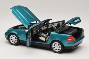 Mercedes SLK R170 Vivianite Green Norev 1:18 183021 Fém – 7. kép a 10-ből