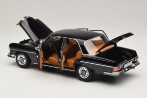 Mercedes 280 SE W108 Fekete Norev 1:18 183360 Fém – 5. kép a 8-ből