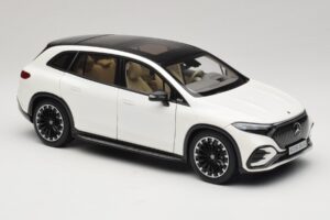 Mercedes EQS SUV X296 Manufaktur Diamond White NZG 1:18 B66960590 Fém – 6. kép a 8-ből