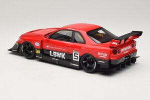 Nissan Skyline ER34 LB Super Silhouette Active Red GT Spirit 1:18 GT570 Gyanta – 5. kép a 6-ből