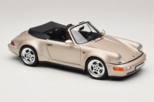 Porsche 911 964 Turbo Look Kabrió Zermatt Silver Norev 1:18 187140 Fém – 6. kép a 8-ből