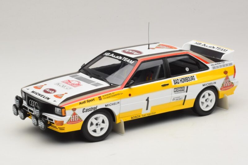 Audi Quattro #1 W. Rohrl / C. Geistdorfer Rally Monte Carlo Winner 1984 Minichamps 1:18 A5-5894 Fém
