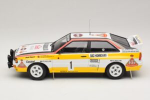 Audi Quattro #1 W. Rohrl / C. Geistdorfer Rally Monte Carlo Winner 1984 Minichamps 1:18 A5-5894 Fém – 3. kép a 6-ből