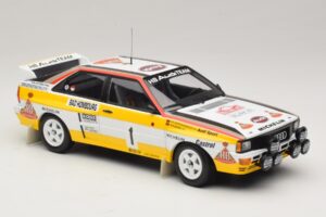 Audi Quattro #1 W. Rohrl / C. Geistdorfer Rally Monte Carlo Winner 1984 Minichamps 1:18 A5-5894 Fém – 4. kép a 6-ből