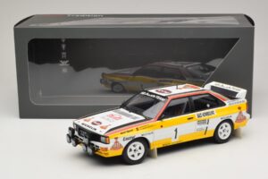 Audi Quattro #1 W. Rohrl / C. Geistdorfer Rally Monte Carlo Winner 1984 Minichamps 1:18 A5-5894 Fém – 6. kép a 6-ből
