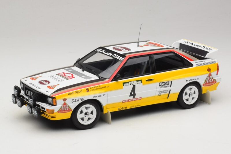 Audi Quattro A2 #4 W. Rohrl / C. Geistdorfer Rally Portugal 1984 Minichamps 1:18 153841104 Fém