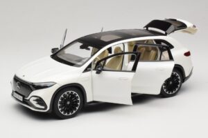 Mercedes EQS SUV X296 Manufaktur Diamond White NZG 1:18 B66960590 Fém – 2. kép a 8-ből