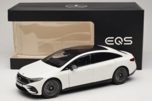 Mercedes EQS V297 Manufaktur Opalite White NZG 1:18 B66961049 Fém – 8. kép a 8-ből