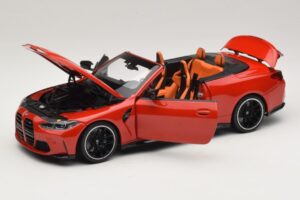 BMW M4 G83 Kabrió Red Metallic Minichamps 1:18 110021030 Fém – 2. kép a 8-ből