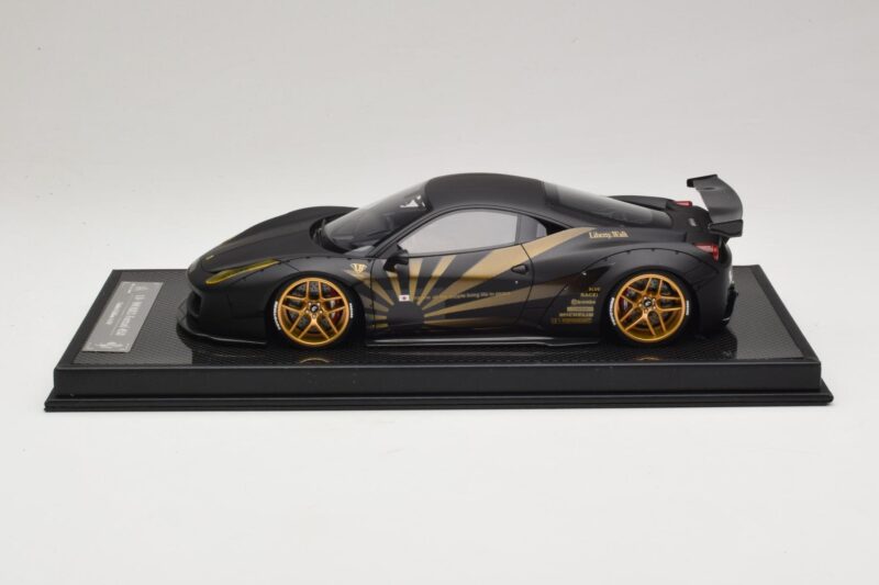 Ferrari 458 LB Works Matt Black BBA 1:18 REMC037 Gyanta