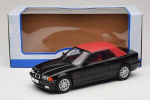 BMW 3 Series E36 Kabrió Fekete MCG 1:18 MCG18318 Fém – 7. kép a 7-ből