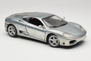 Ferrari 360 Modena Króm Ezüst Hot Wheels 1:18 27774 Fém – 6. kép a 8-ből