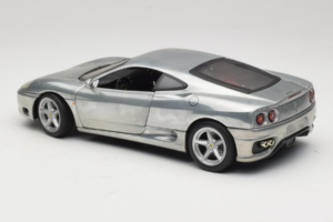 Ferrari 360 Modena Króm Ezüst Hot Wheels 1:18 27774 Fém – 7. kép a 8-ből