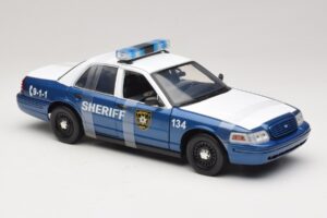 Ford Crown Victoria Police Interceptor The Walking Dead Greenlight 1:18 12957 Fém – 4. kép a 6-ből