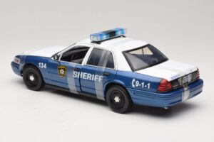 Ford Crown Victoria Police Interceptor The Walking Dead Greenlight 1:18 12957 Fém – 5. kép a 6-ből