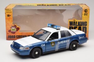 Ford Crown Victoria Police Interceptor The Walking Dead Greenlight 1:18 12957 Fém – 6. kép a 6-ből