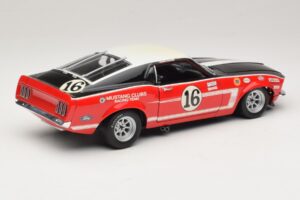 Ford Mustang Boss 302 #16 Bud Moore Engineering G. Follmer Trans-Am 1969 OEM 1:18 FORD006 Fém – 3. kép a 8-ből