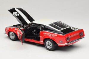 Ford Mustang Boss 302 #16 Bud Moore Engineering G. Follmer Trans-Am 1969 OEM 1:18 FORD006 Fém – 5. kép a 8-ből