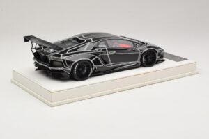 Lamborghini Aventador Liberty Walk TRON Fényes Fekete JUC 1:18 J32-14 Gyanta – 2. kép a 7-ből
