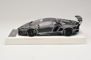 Lamborghini Aventador Liberty Walk TRON Fényes Fekete JUC 1:18 J32-14 Gyanta – 3. kép a 7-ből